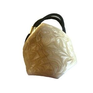 Ficcare Pearlized Enamel Metal Ponytail Holder